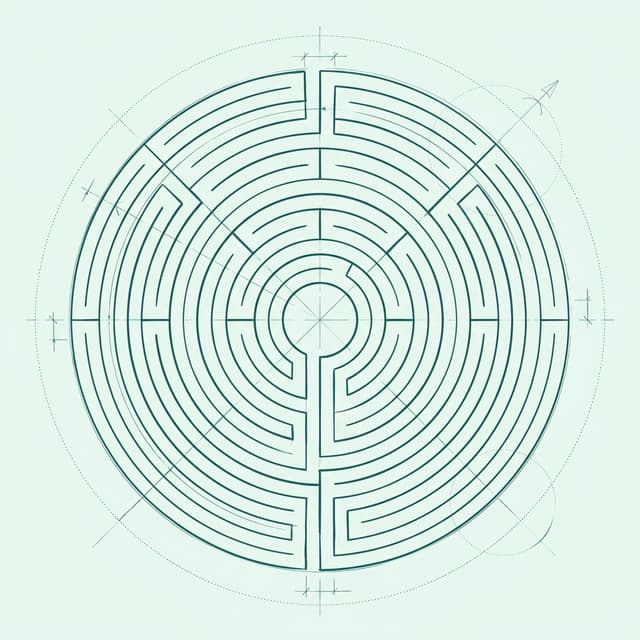 Maze representing the complexity of franchise funding